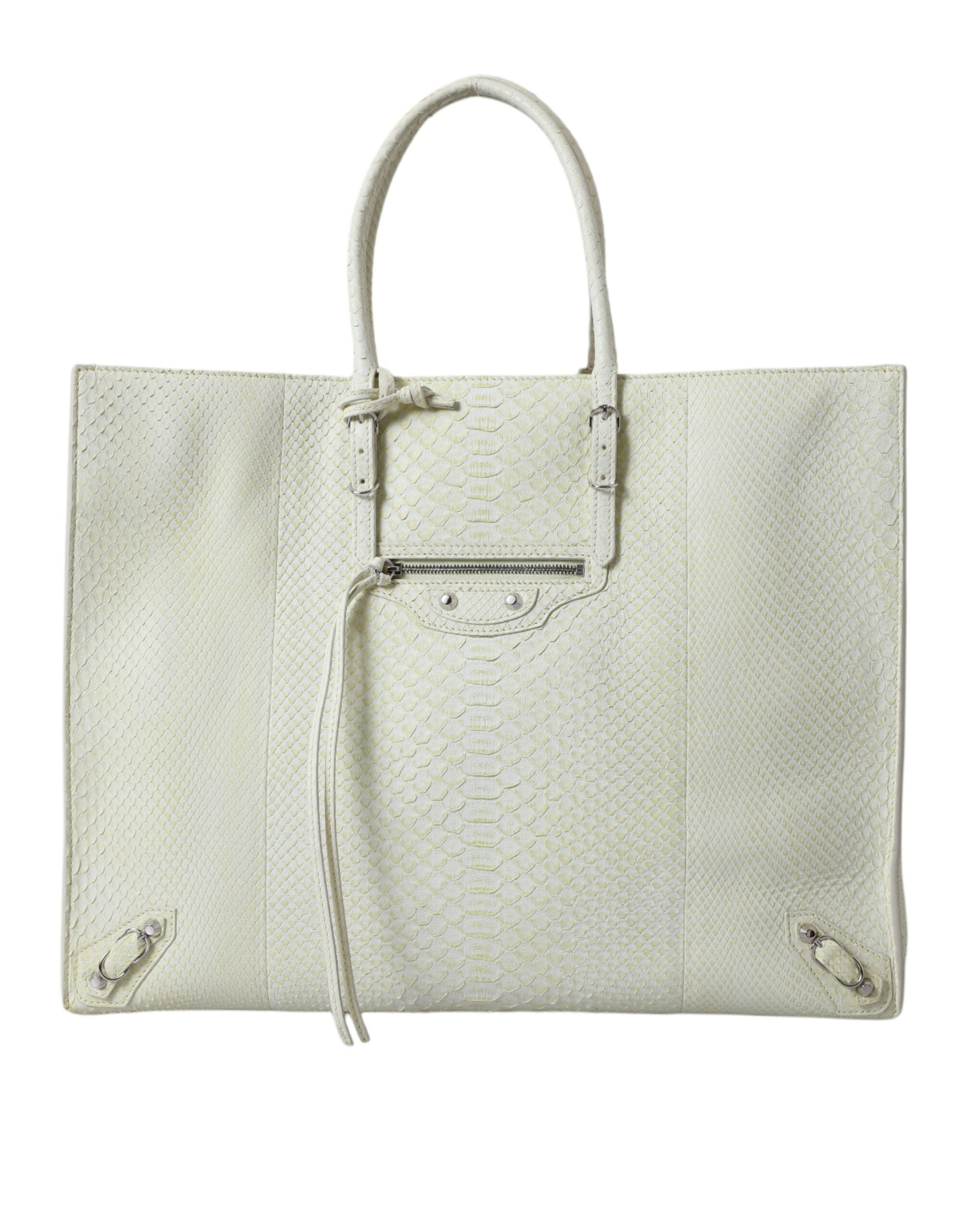 Blnciaga Chic Python Leather Tote in  & Women's yellow