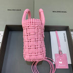 BLN-Ciaga Bistro XS Basket With Strap In Pink, For Women,  Bags 16.1in/41LO