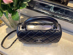 CHL -  Classic Flap Bag Medal Hardware Black For Women 9.8in/25LO