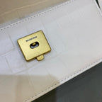 BLN-Ciaga Gossip Small On Chain Shoulder Bag White, For Women,  Bags 7.4in/19LO