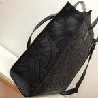 B-Berry - BB  Monogram Recycled Polyester Jacquard Tote Black For Women, Bags 14.8in/37.5LO