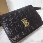 B-Berry - BB  Small TB Crossbody Bag Quilted Monogram Black For Women, Bags 8.3in/21LO