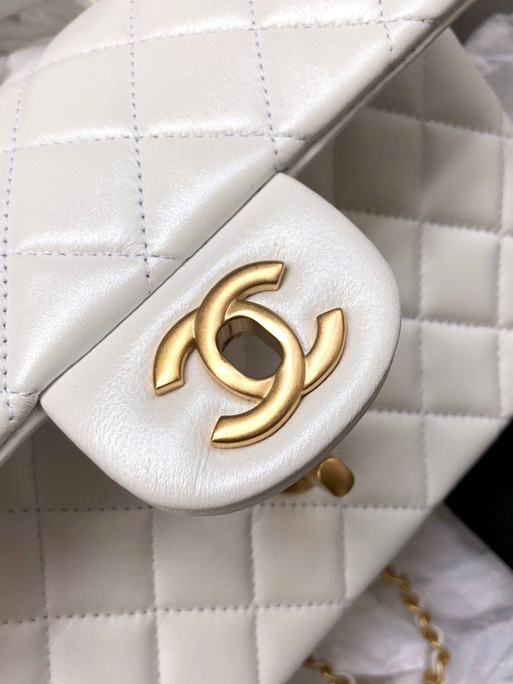 CHL - Mini Flap Bag With Top Handle White For Women 7.8in/20LO
