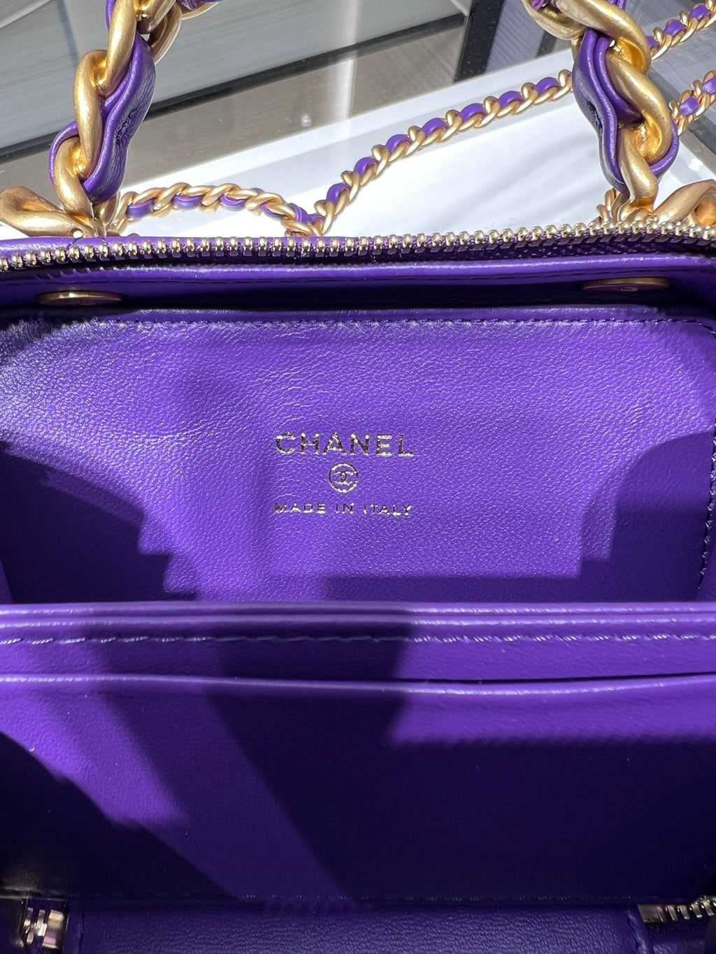 CHL - Vanity With Chain Purple Bag For Women 9LO/3.5in