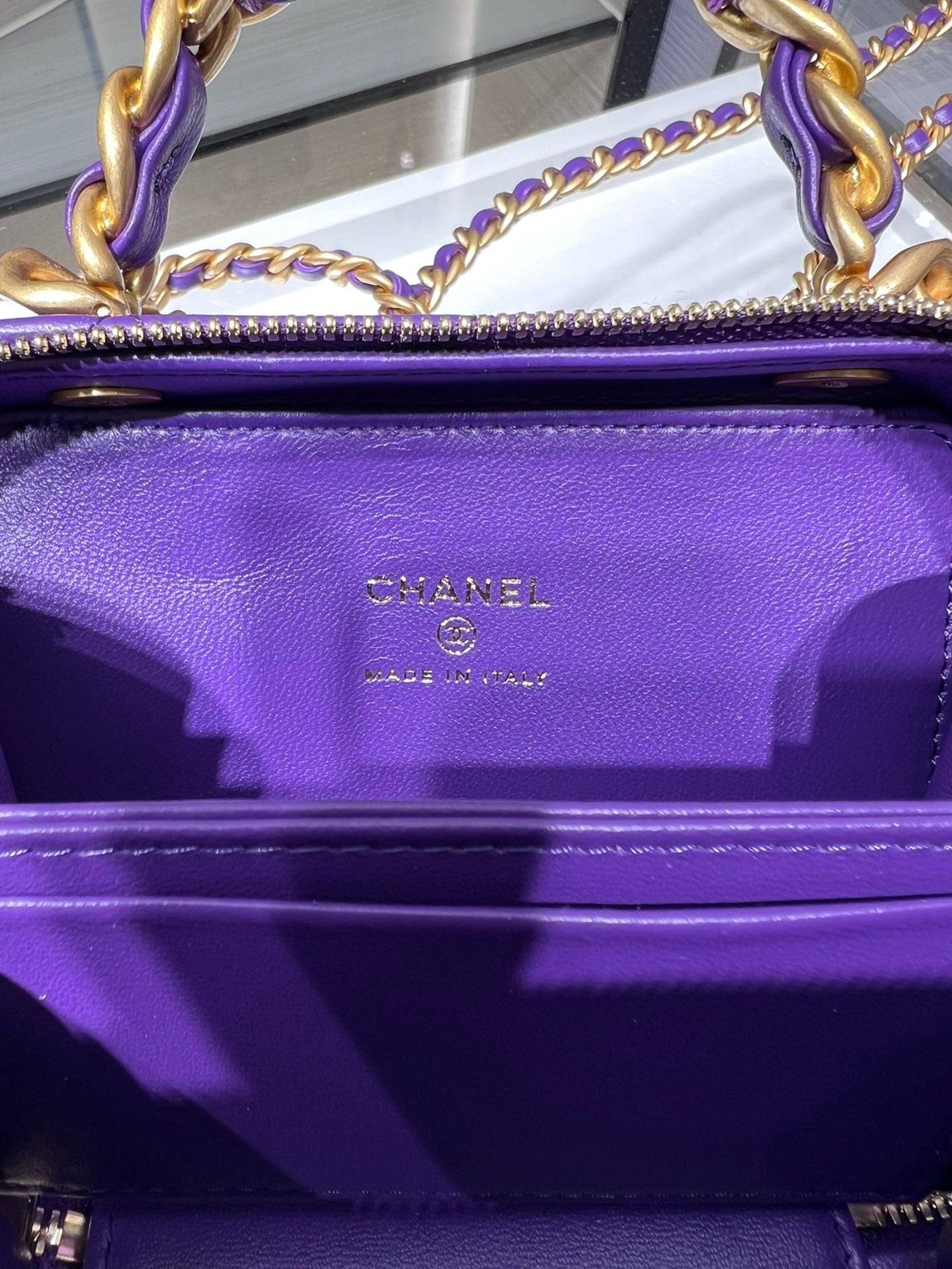 CHL - Vanity With Chain Purple Bag For Women 9LO/3.5in