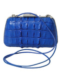Blnciaga Electric  Crocodile Skin Women's Clutch