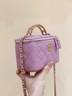 CHL - Small Vanity Case Purple For Women 6.7in/17LO AS3171