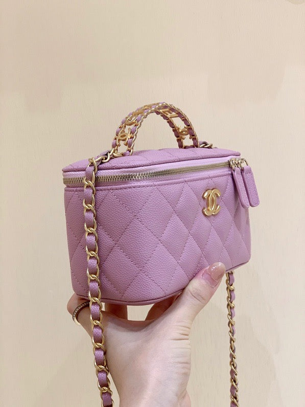 CHL - Small Vanity Case Purple For Women 6.7in/17LO AS3171