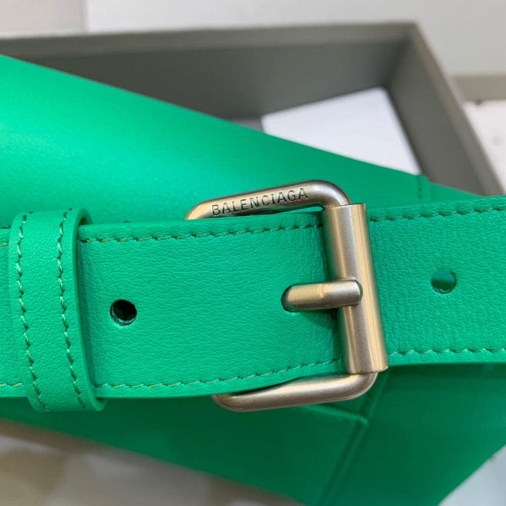 BLN-Ciaga Downtown Small Shoulder Bag In Green, For Women,  Bags 11.8in/30LO