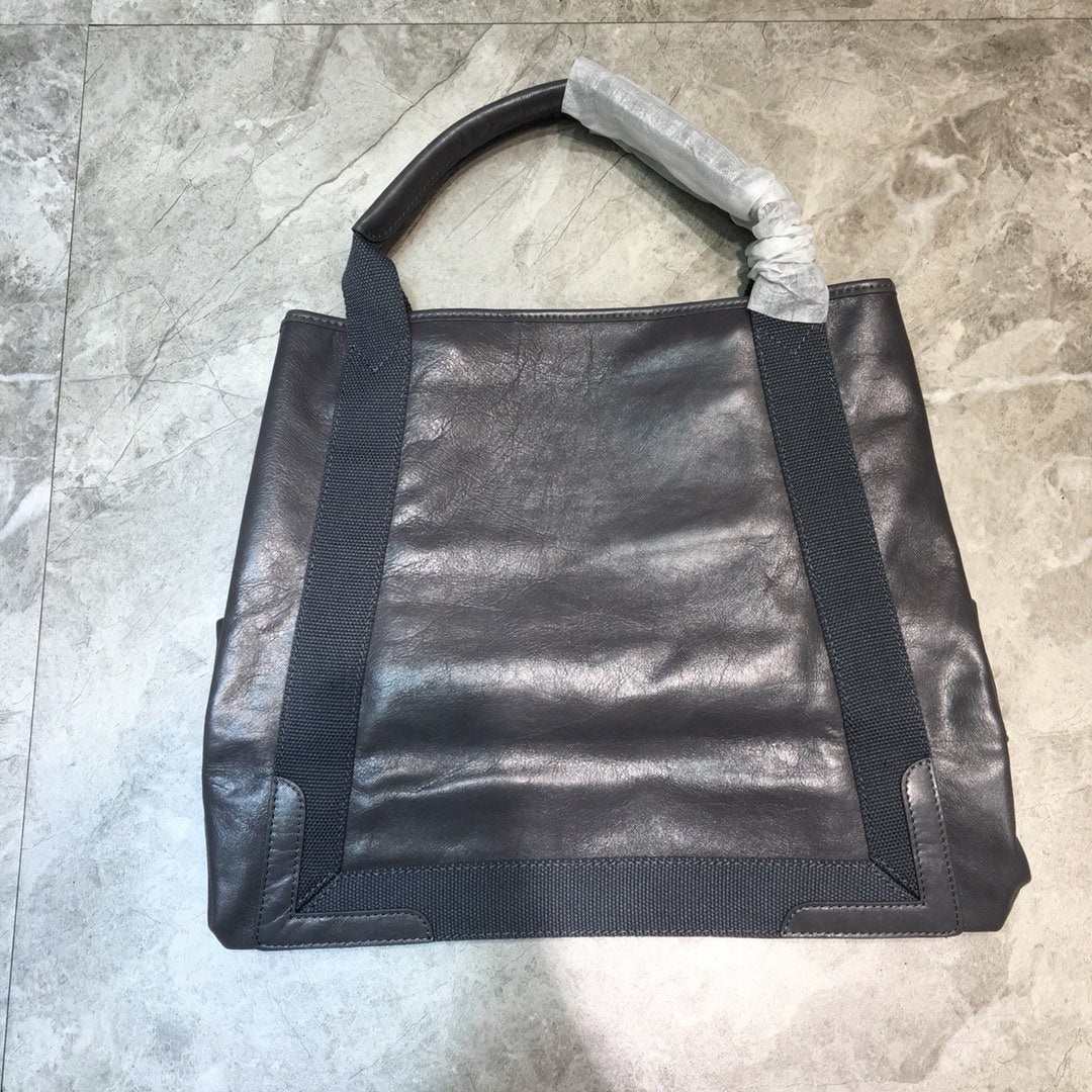 BLN-Ciaga Navy Medium Cabas Tote Bag In Gray, For Women,  Bags 14.1in/36LO