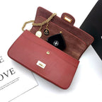 CHL - Maroon Medallion Nude Reissue 2.55 Classic 225 Flap Red Bag For Women 24LO/9.4in