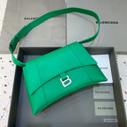 BLN-Ciaga Downtown Small Shoulder Bag In Green, For Women,  Bags 11.8in/30LO