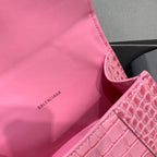 BLN-Ciaga Hourglass XS Handbag In Dark Pink, For Women,  Bags 7.4in/19LO