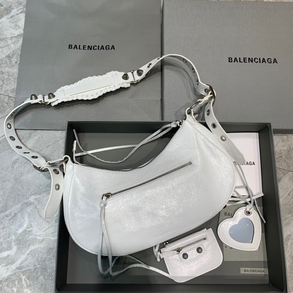 BLN-Ciaga Le Cagole XS Shoulder Bag In White, For Women,  Bags 13in/33LO