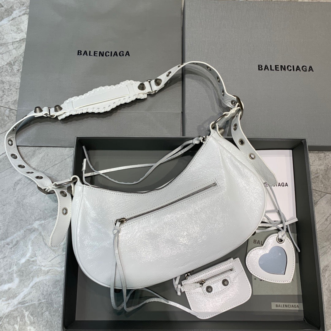 BLN-Ciaga Le Cagole XS Shoulder Bag In White, For Women,  Bags 13in/33LO
