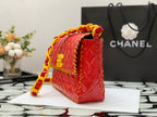 CHL - Vinyl Classic Red and Yellow Shoulder bag For Women 29LO/11.5in