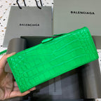 BLN-Ciaga Hourglass Small Handbag In Bright Green, For Women,  Bags 9in/23LO