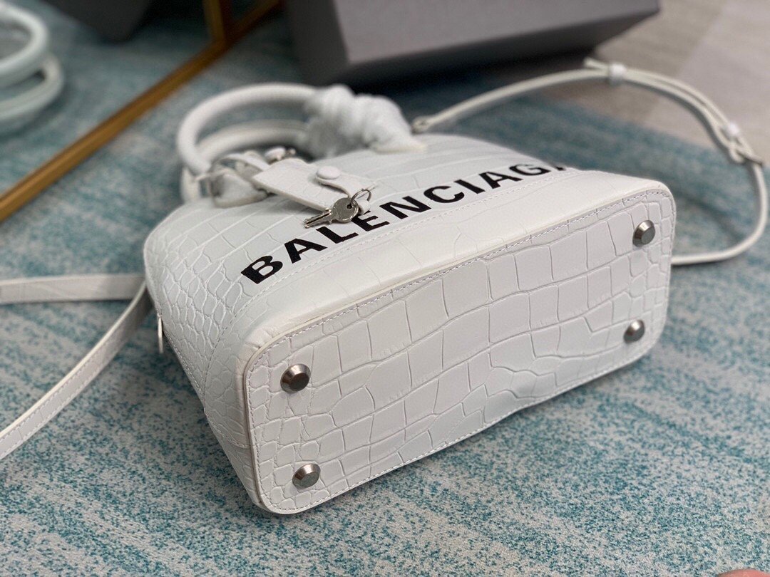 BLN-Ciaga Ville XXS Handbag In White, For Women,  Bags 8.6in/22LO