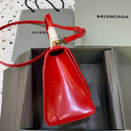 BLN-Ciaga Hourglass Small Handbag In Bright Red, For Women,  Bags 9in/23LO 5935461QJ4M6406