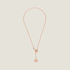 EX-LIBRIS PEDANT PINK GOLD SMALL