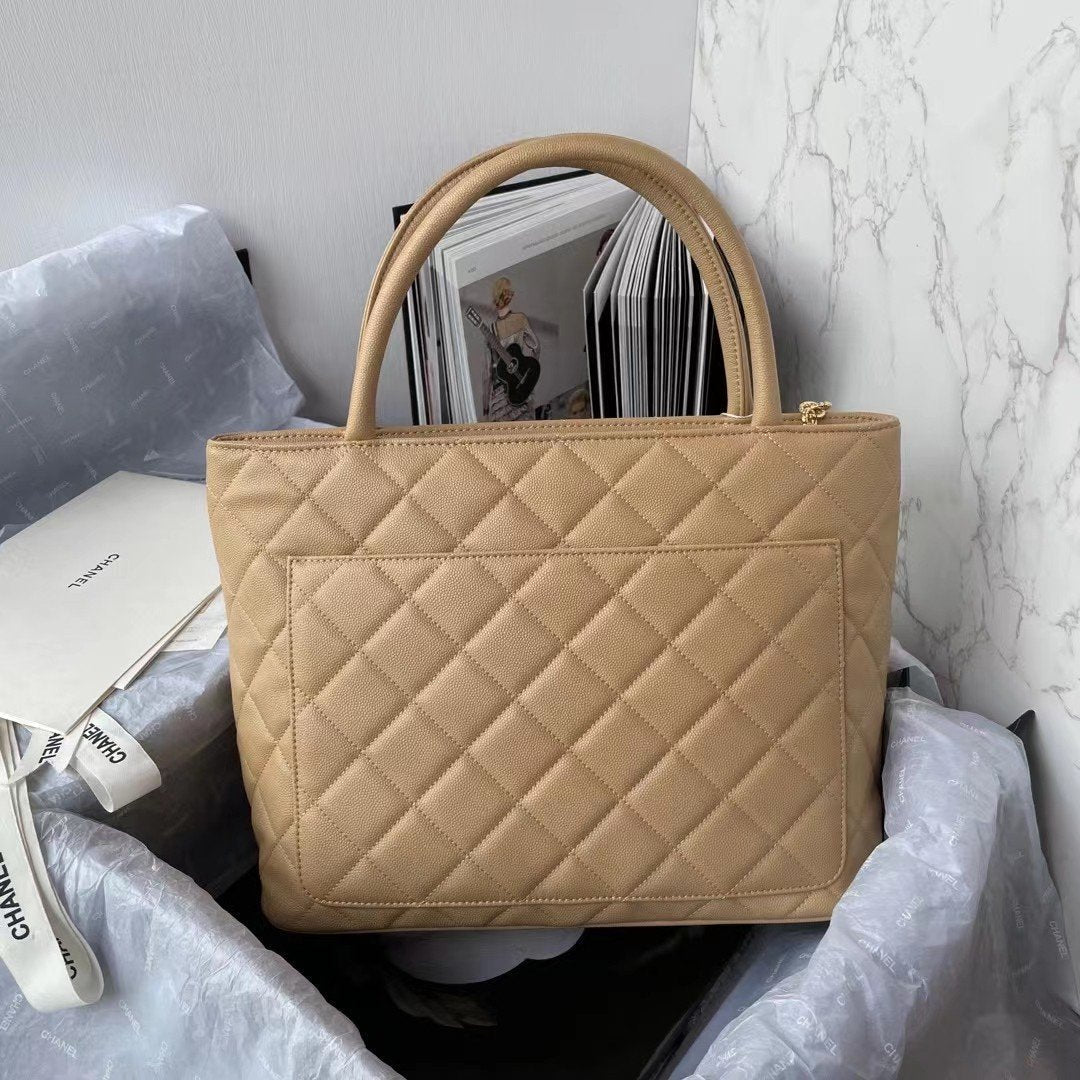 CHL - Medallion Tote Shoulder Beige Bag For Women 29LO/11.4in