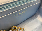 CHL - Navy Sparkle Tweed Classic Mini Rectangular Flap Bag For Women 20LO/7.5in