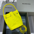 BLN-Ciaga Le Cagole Medium Bucket Bag In Yellow, For Women,  Bags 11.8in/30LO