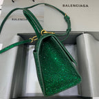 BLN-Ciaga Hourglass Small Handbag In Green, For Women,  Bags 9in/23LO