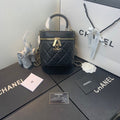 CHL - Vanity Case Gold Hardware Black For Women Handbags, Shoulder Bags 7.9in/20LO AS2061 