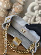CHL - Small Hobo Bag Gold Hardware Grey For Women Handbags, Shoulder Bags 7.5in/19LO
