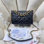 CHL - Large Flap Bag Gold Hardware Black For Women Handbags, Shoulder Bags 9.1in/23LO AS3367