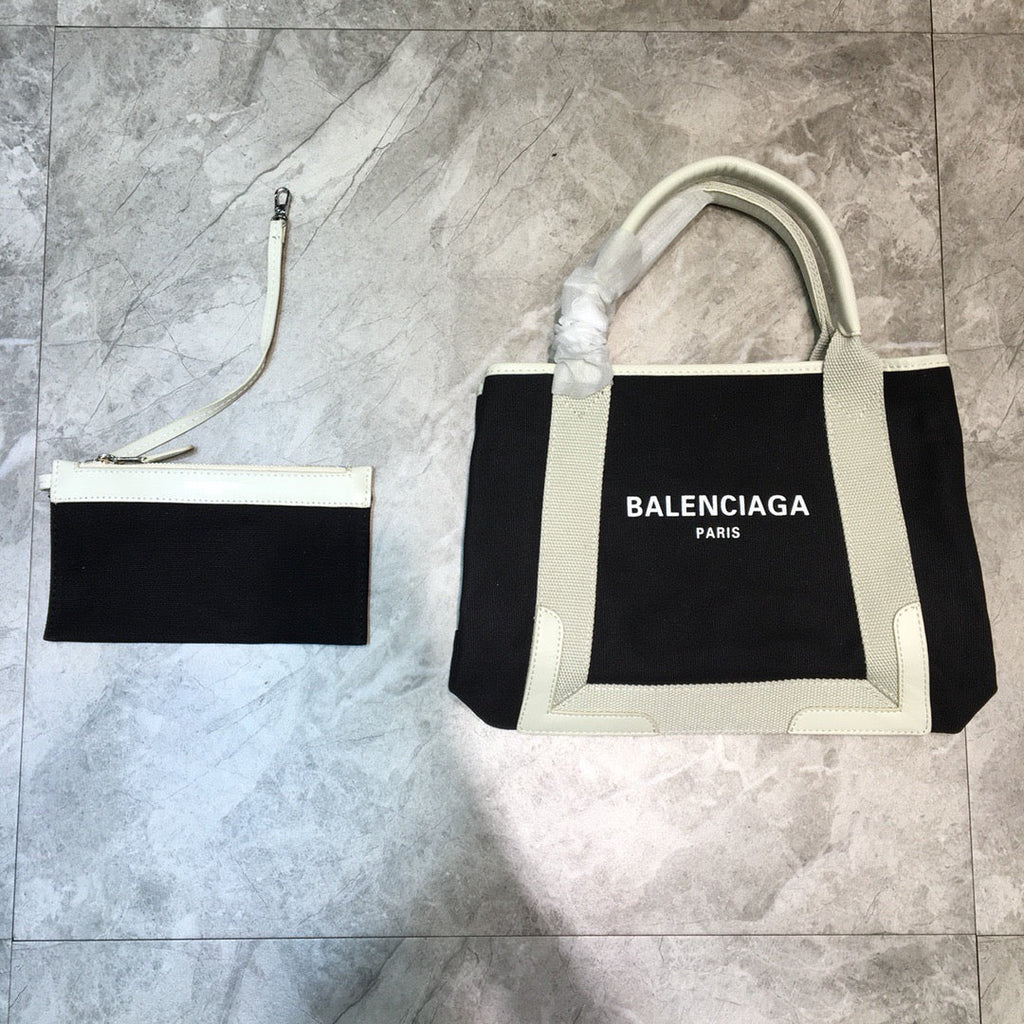 BLN-Ciaga Navy XS Tote Bag In Black, For Women,  Bags 12.6in/32LO