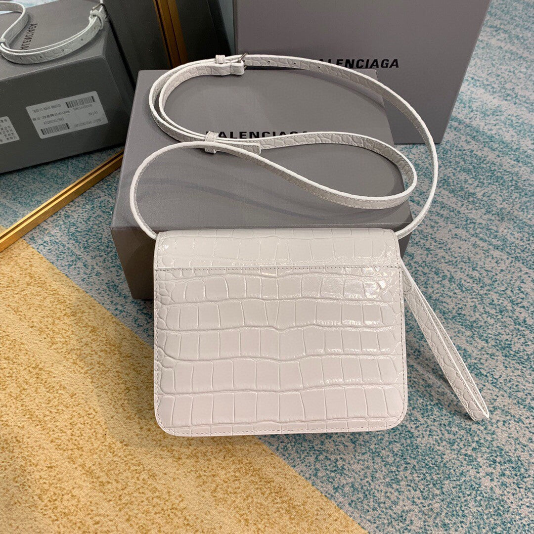 BLN-Ciaga Bolso Bandolera B In White, For Women,  Bags 7in/18LO