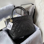 CHL - Medallion Tote Shoulder Black Bag For Women 29LO/11.4in