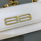 BLN-Ciaga Gossip Small On Chain Shoulder Bag White, For Women,  Bags 7.4in/19LO