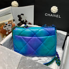 CHL -  19 Tie and Dye Flap Ombre Bag For Women 25LO/10in