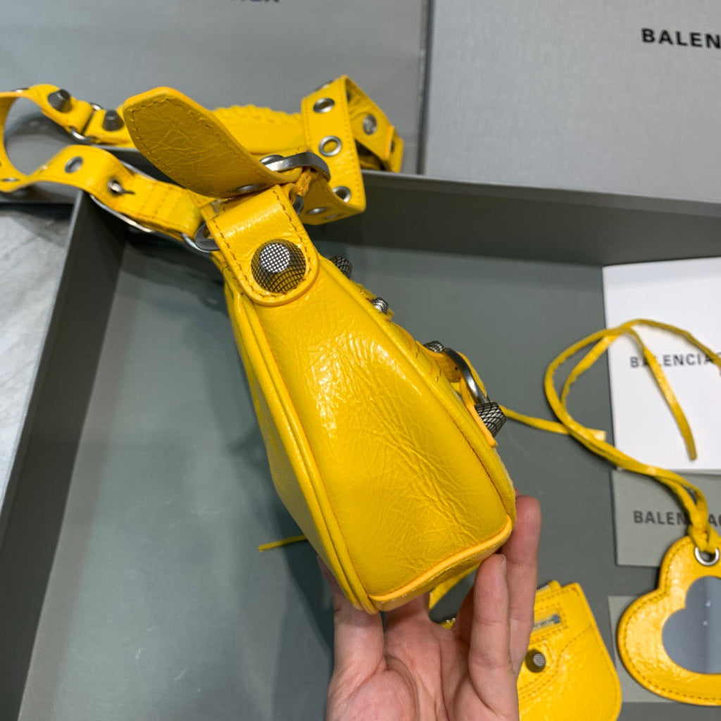 BLN-Ciaga Le Cagole XS Shoulder Bag In Yellow, For Women,  Bags 10.2in/26LO
