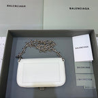 BLN-Ciaga Bondage Wallet With Chain White, For Women,  Bags 8in/20LO