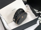 CHL - Vanity Case Shiny Gold Black Bag For Women 9.5LO/3.7in