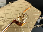 CHL -  Evening Flap Small Gold Bag For Women 12LO/4.5in