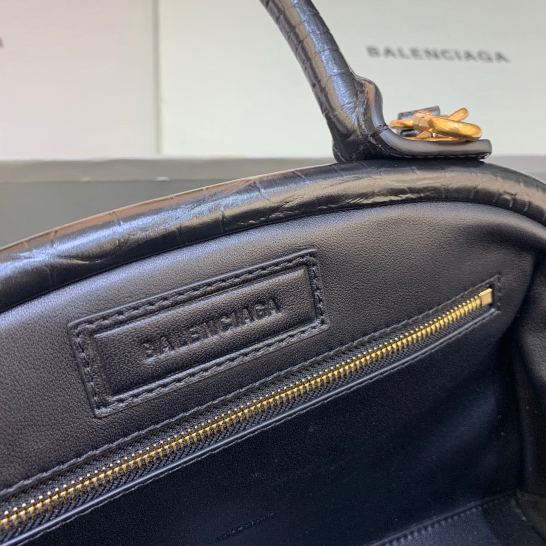 BLN-Ciaga Small Editor  Bag In Black, For Women,  Bags 13in/33LO