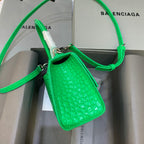 BLN-Ciaga Hourglass XS Handbag In Bright Green, For Women,  Bags 7.4in/19LO 5928331U6AK3809