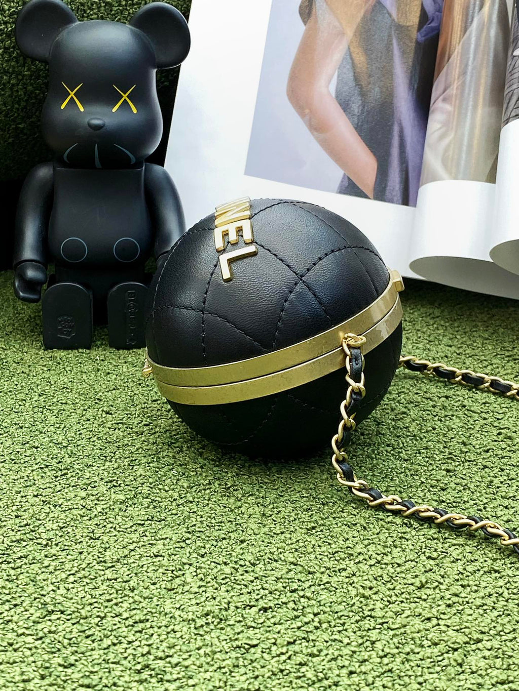 CHL -  Ball Bag Black and Gold Chain Bag For Women 23.5LO/9.25in
