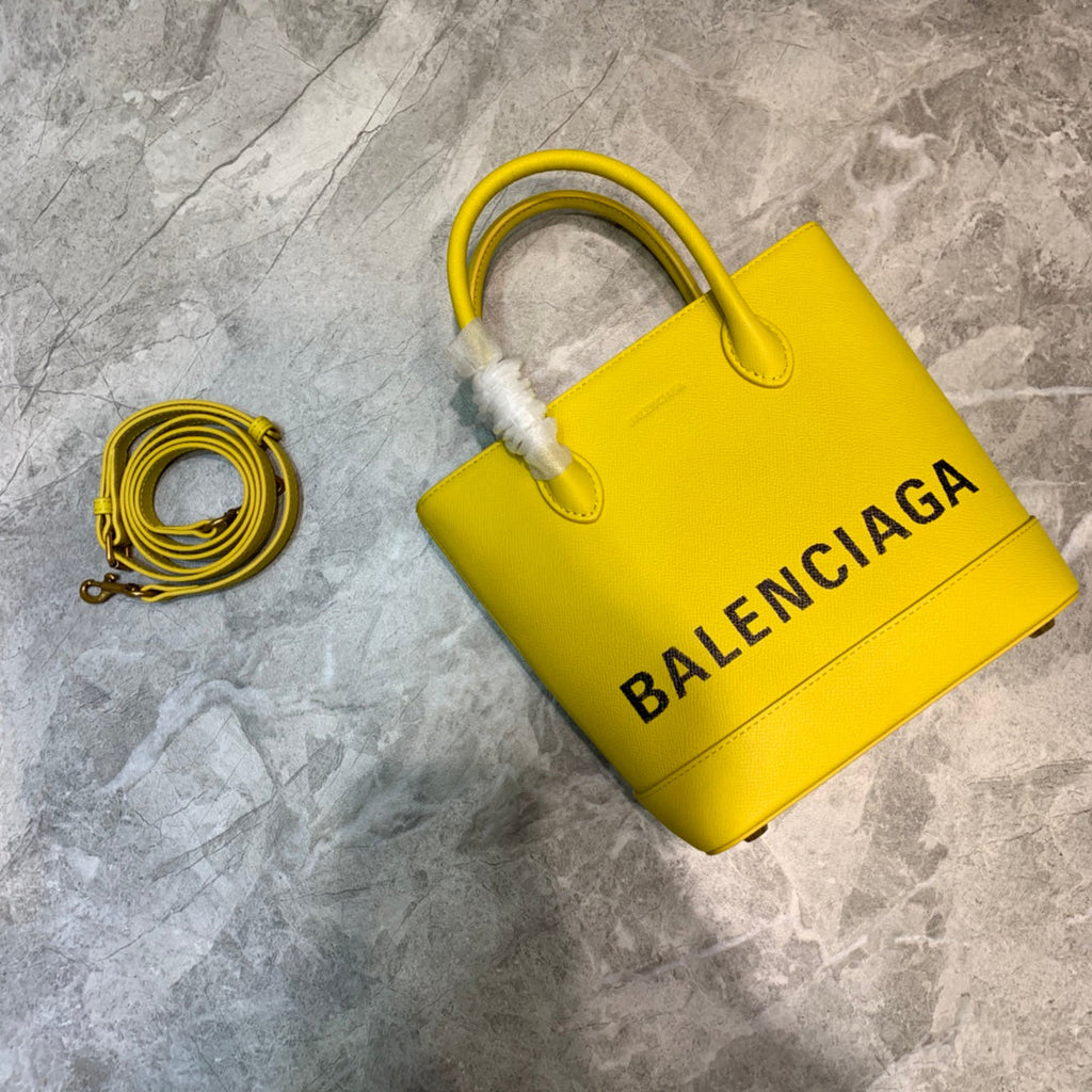 BLN-Ciaga Ville XXS Tote Bag In Yellow, For Women,  Bags 8.3in/21LO