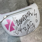 BLN-Ciaga Souvenir XS Belt Bag In White, For Women,  Bags 9.5in/24LO