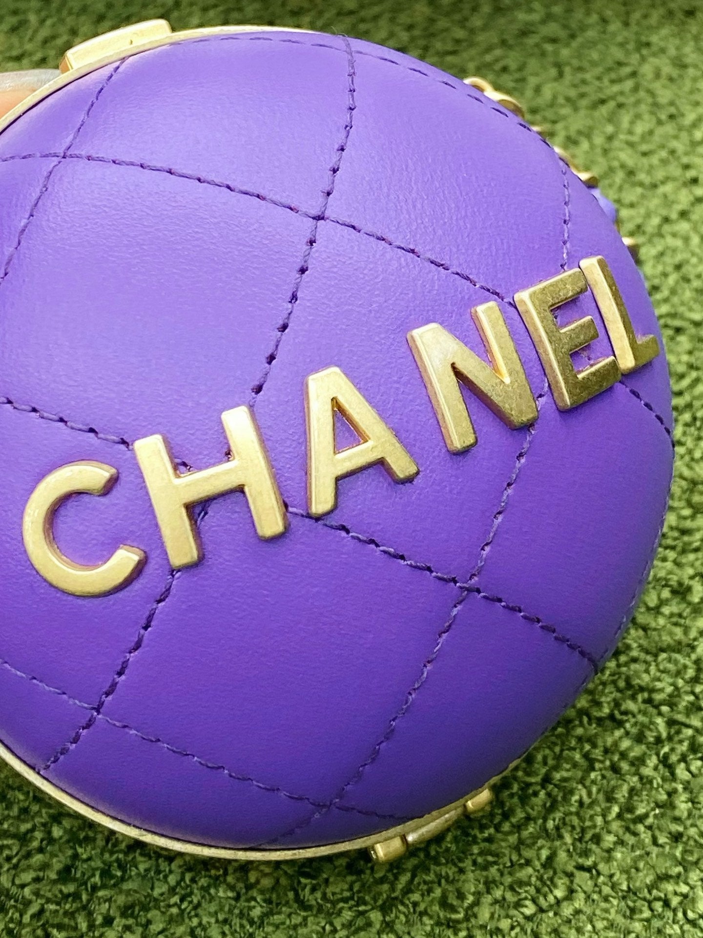 CHL -  Ball Bag Purple and Gold Chain Bag For Women 23.5LO/9.25in