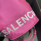 BLN-Ciaga Le Cagole Medium Bucket Bag In Pink, For Women,  Bags 11.8in/30LO