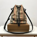 B-Berry - BB  Icon Stripe Nylon Drawcord Pouch Archive Beige For Women, Bags 7.7in/19.5LO