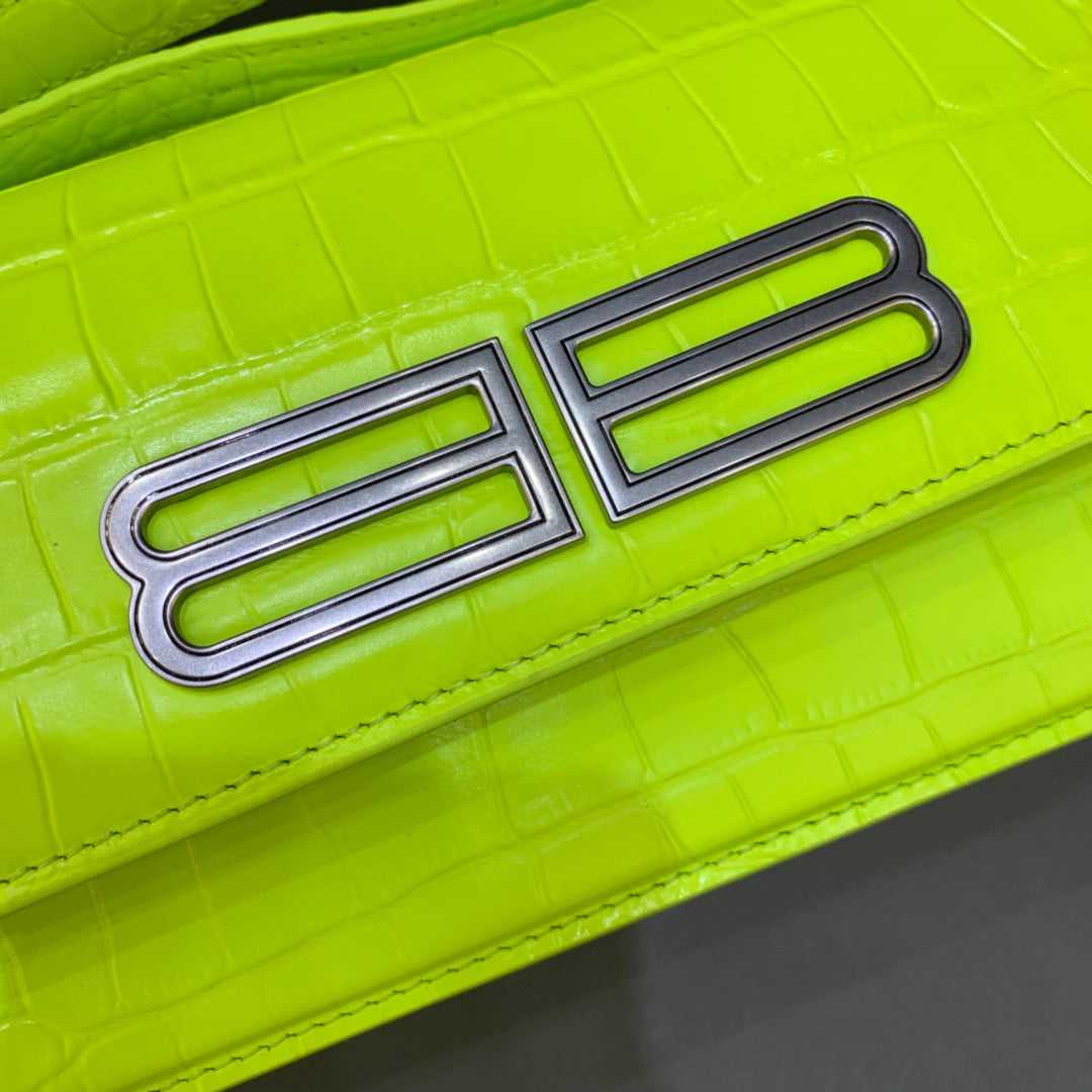 BLN-Ciaga Gossip Small Shoulder Bag Green Neon, For Women,  Bags 9.1in/23LO