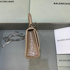 BLN-Ciaga Hourglass Mini Handbag With Chain In Earth Brown, For Women,  Bags 4.7in/12LO